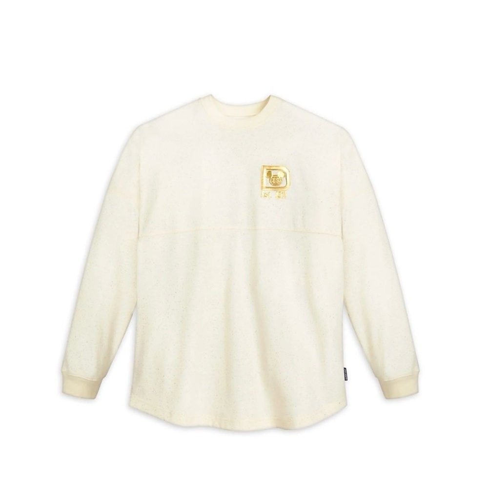Disney Parks men’s Walt Disney World Gold Pixie pullover sweatshirt top cream S